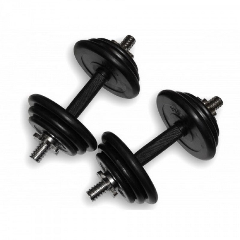 Гантели наборные Generation Fitnessport 10104FS (ручка - каучук), пара