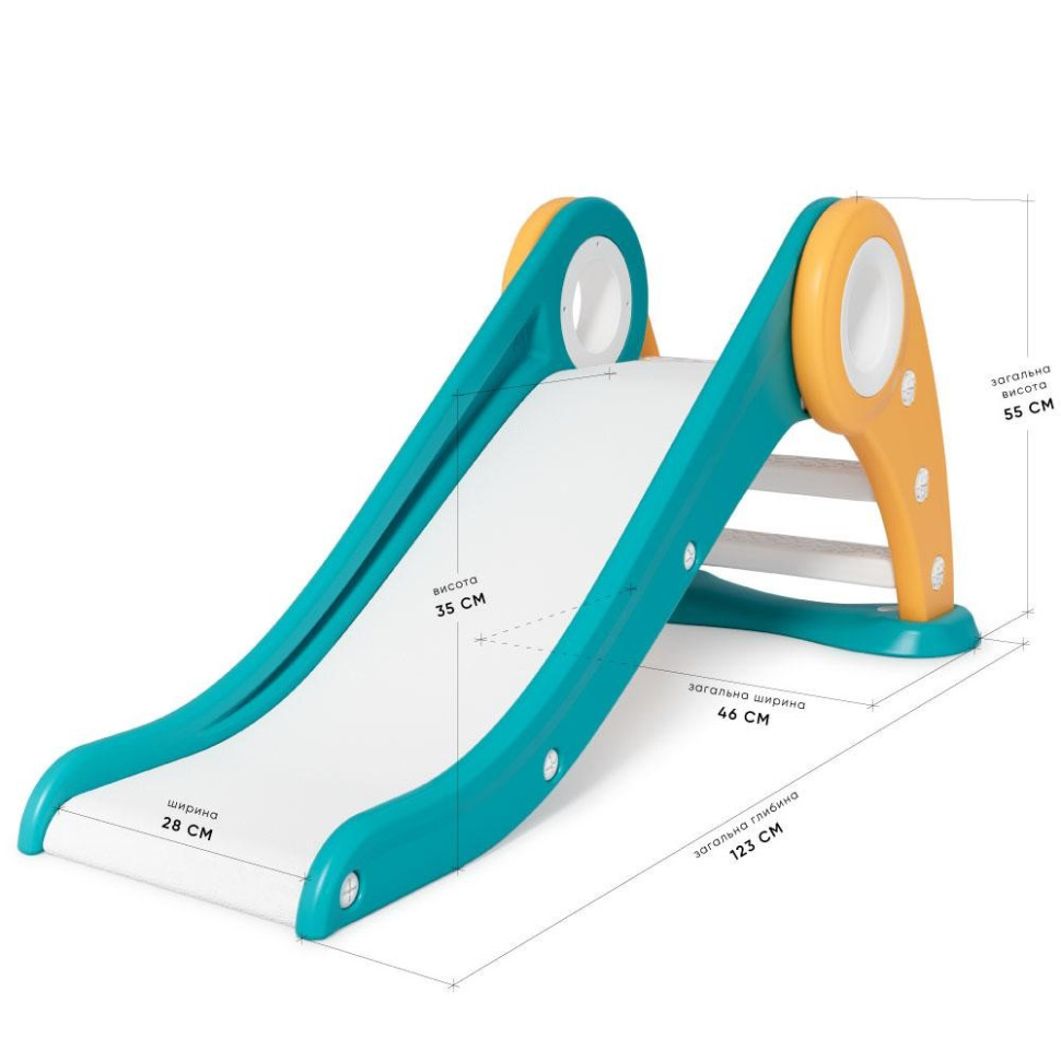 Дитяча гірка для катання Triton Mealux KD-B343 Blue/Yellow синій-жовтий