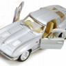 Машинка Corvette "Sting Rey" 1963 Kinsmart KT5358W інерційна, 1:32
