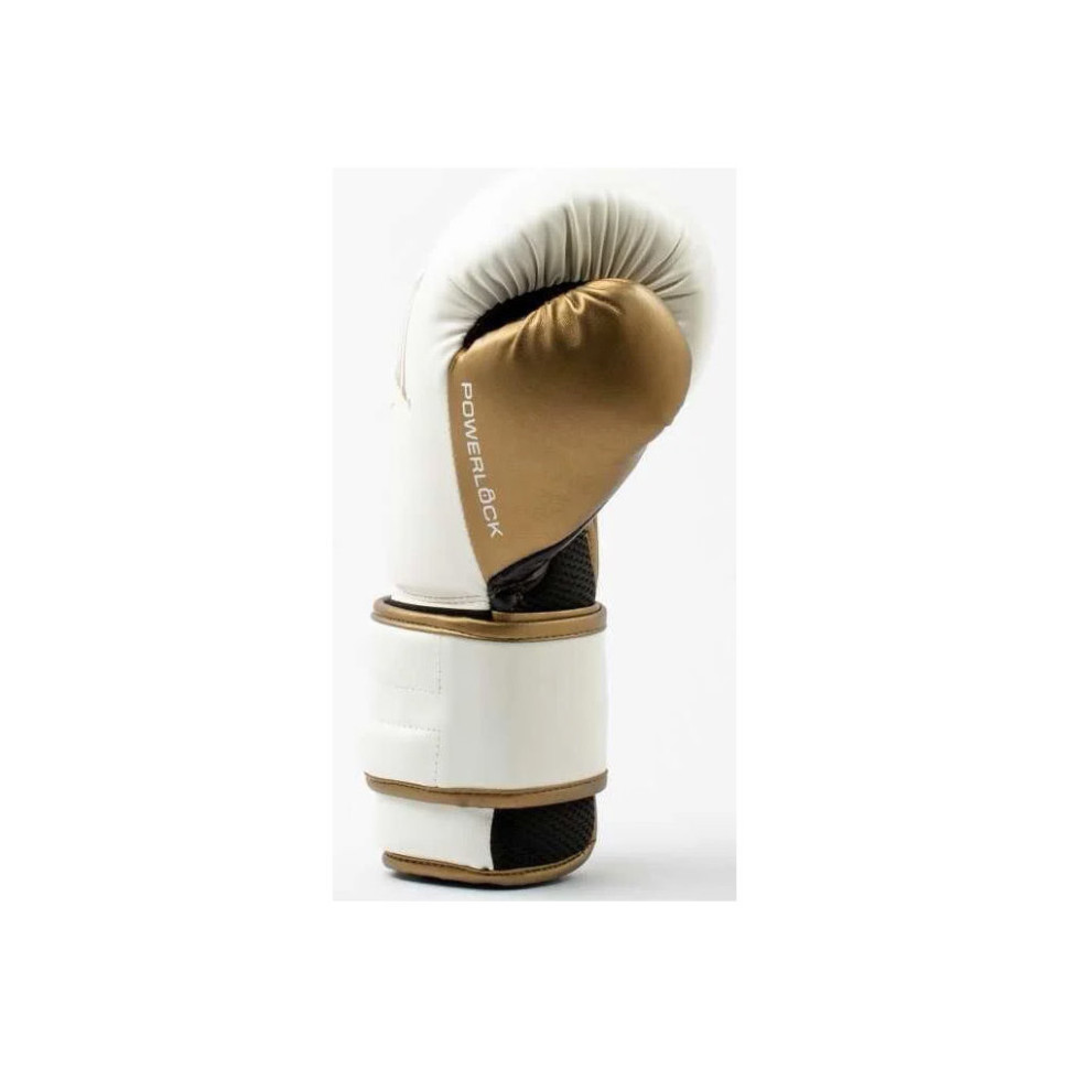 Боксерские перчатки POWERLOCK 2R TRAINING GLOVE Everlast P00003048 белый/золотой 10 унций