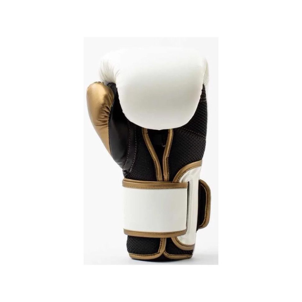 Боксерские перчатки POWERLOCK 2R TRAINING GLOVE Everlast P00003048 белый/золотой 10 унций