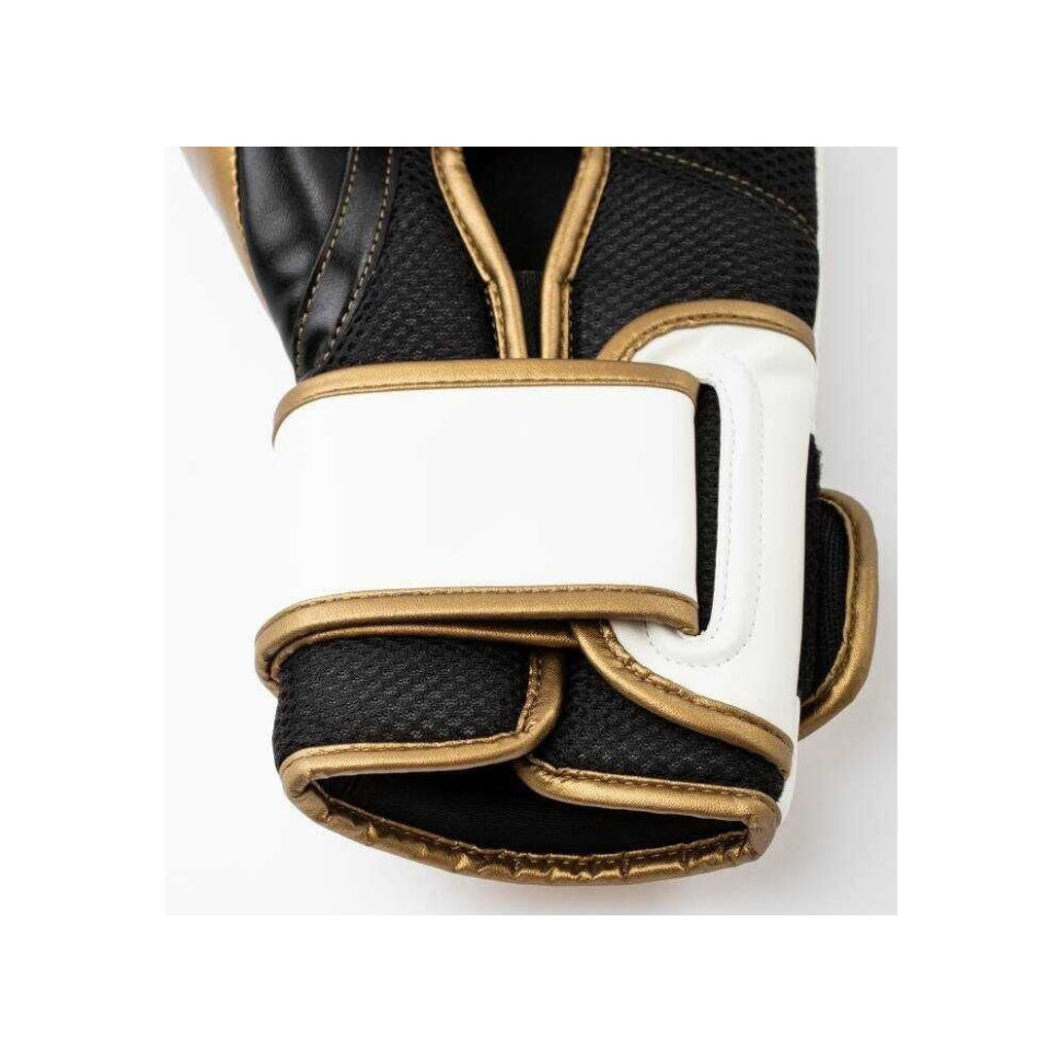 Боксерские перчатки POWERLOCK 2R TRAINING GLOVE Everlast P00003048 белый/золотой 10 унций