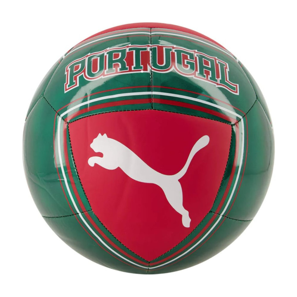 Мяч футбольный FPF Culture Ball Puma 084983-01 зеленый/красный, размер 5