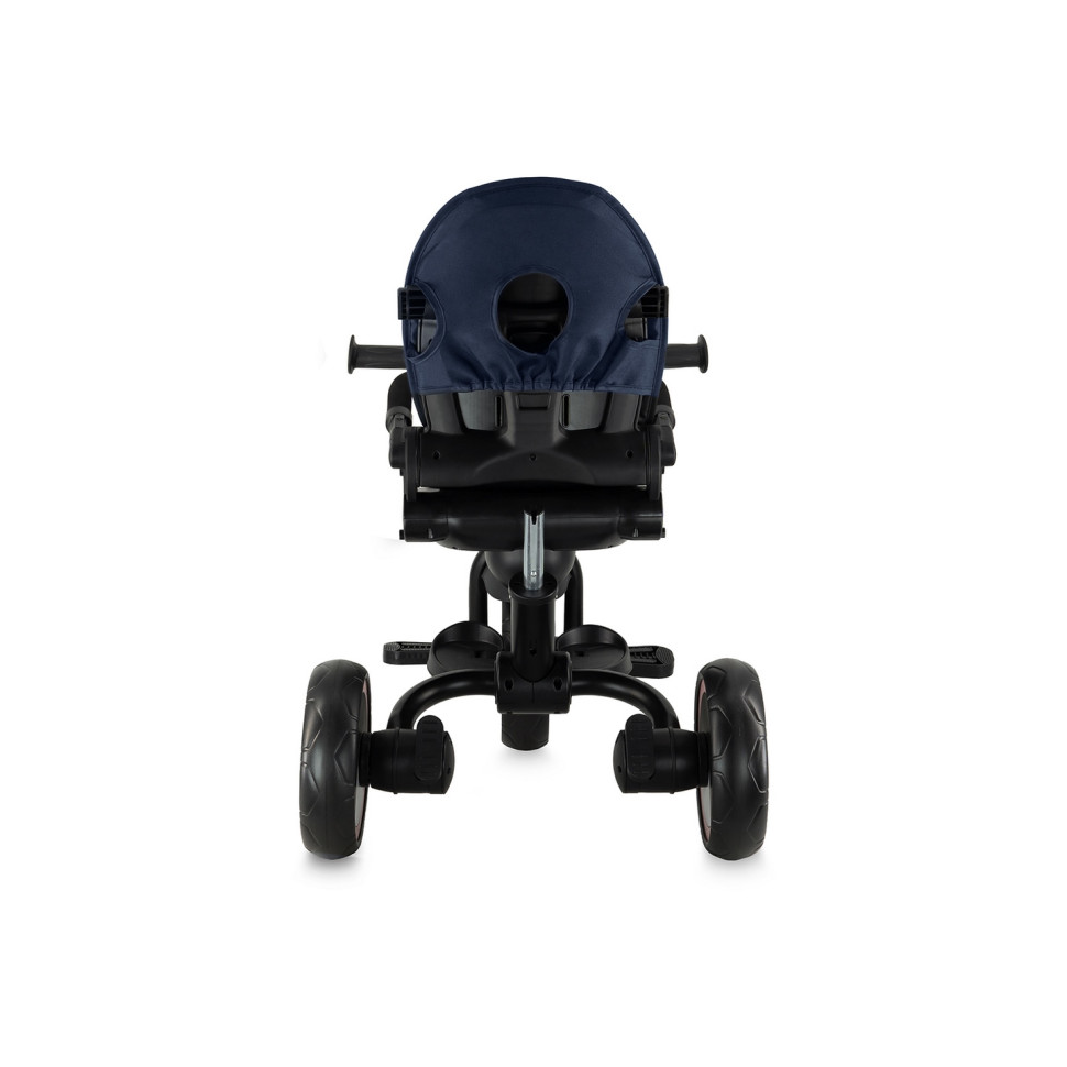 Трехколесный велосипед IVI MoMi ROTR00014 navy blue, сумка, подстаканник, до 25 кг