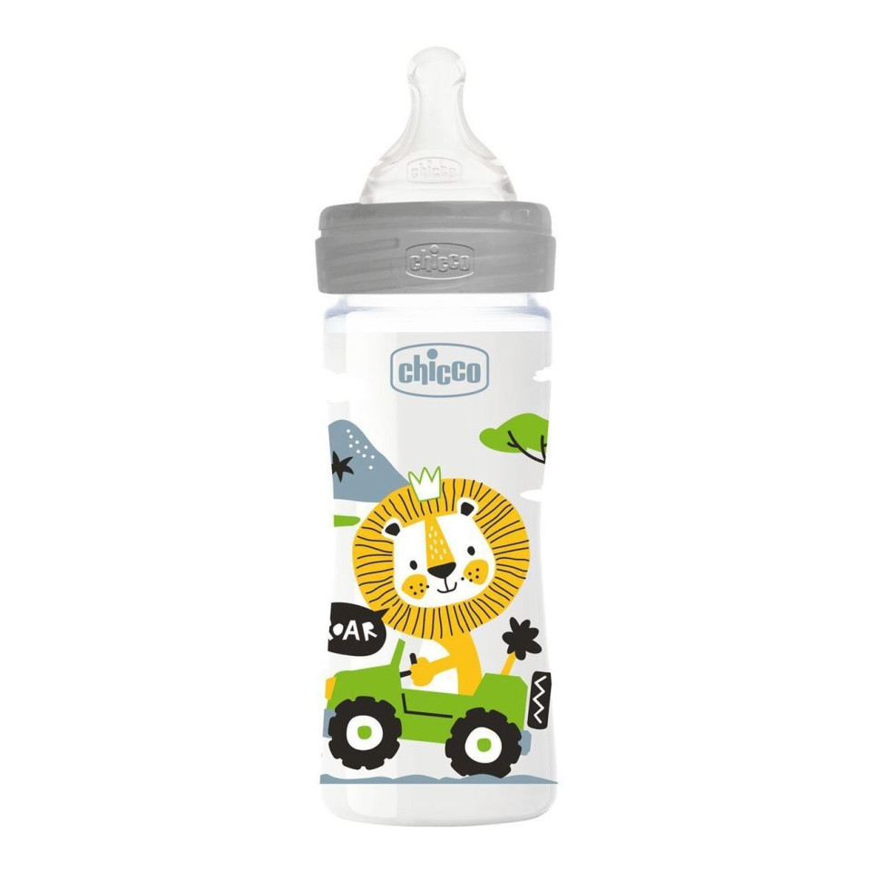 Бутылочка пластиковая Well-Being Chicco 28623.30 соска силиконовая 250мл