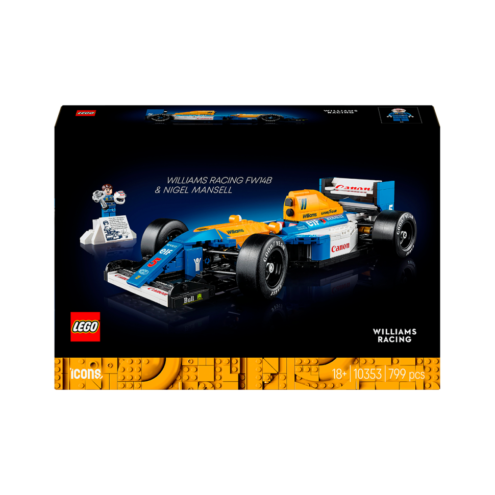 Конструктор Icons Williams Racing FW14B і Найджел Менселл LEGO 10353, 799 деталей 