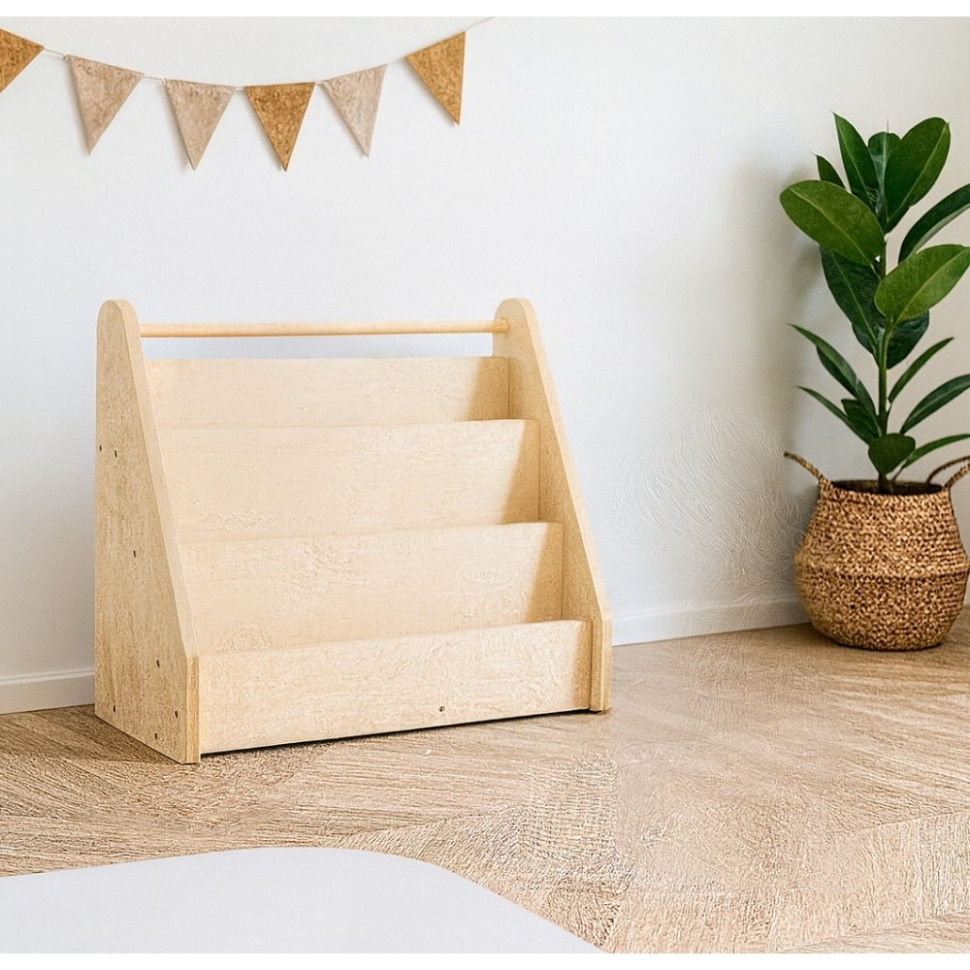 Портативный книжный шкаф монтессори TIA-SPORT sm-1435, размер 50х25х50 см