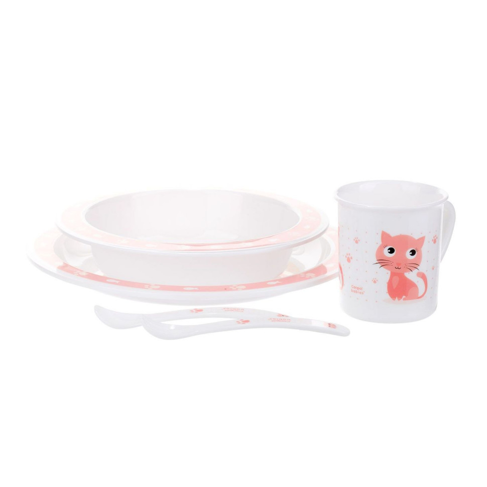 Детский набор посуды Cute Animals Canpol babies 4/401_pin 5 предметов