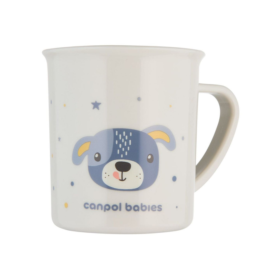 Детская кружка Собачка Cute animals Canpol babies 4/413_blu2 голубой, 170 мл