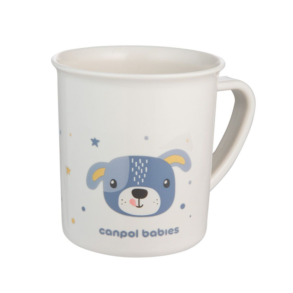 Детская кружка Собачка Cute animals Canpol babies 4/413_blu2 голубой, 170 мл