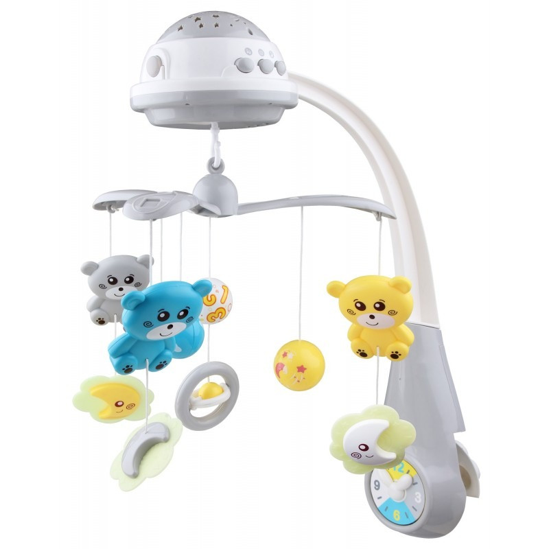 Мобиль для кроватки Мишки Baby Mix FS-35604 с проектором 35728