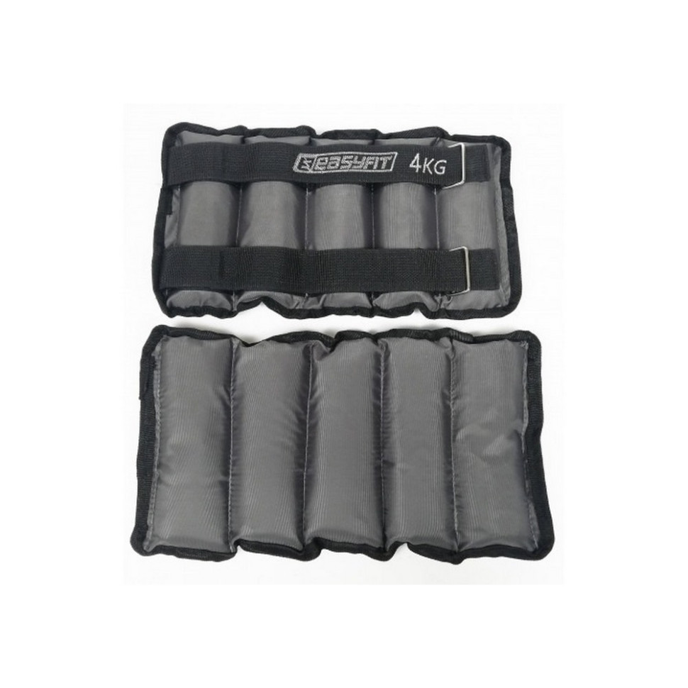 Обважнювачі для ніг і рук з металом Metal EasyFit EF-АWТМ-400, 4 кг (пара)