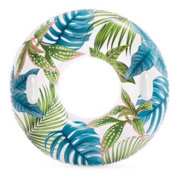 Детский надувной круг "Листья" Intex 58263-6 с двумя ручками