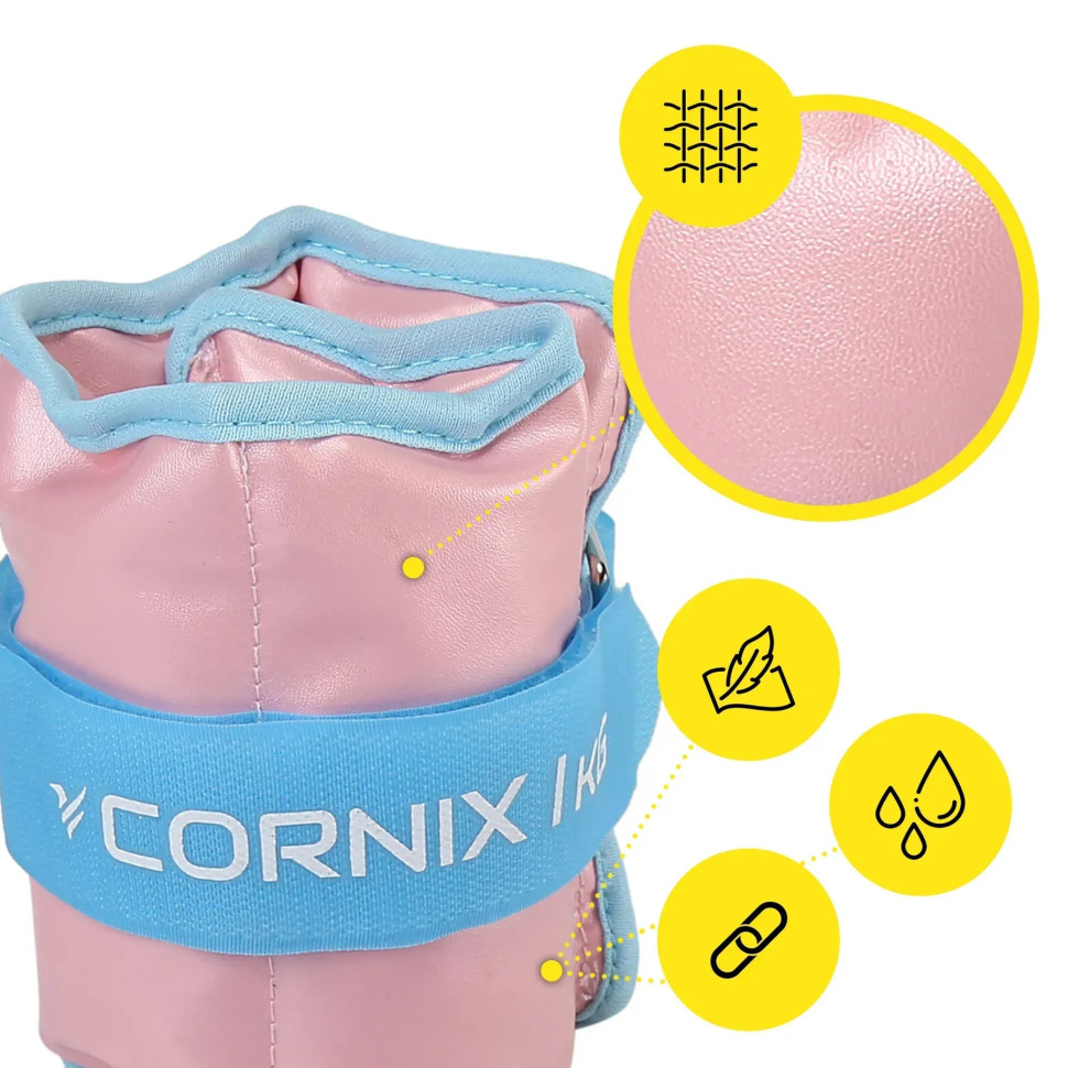 Утяжелители-манжеты для ног и рук Cornix XR-0399, 2 x 1 кг