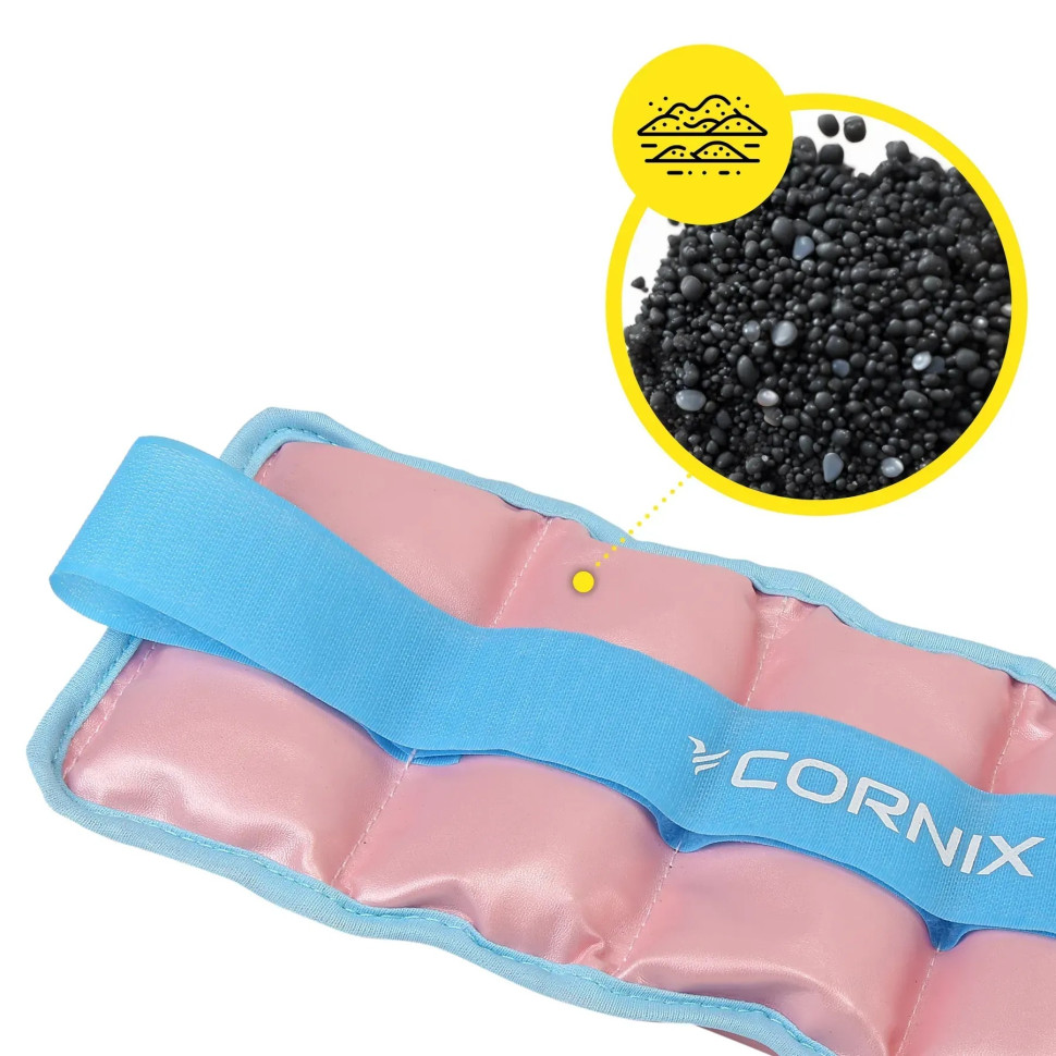 Утяжелители-манжеты для ног и рук Cornix XR-0399, 2 x 1 кг