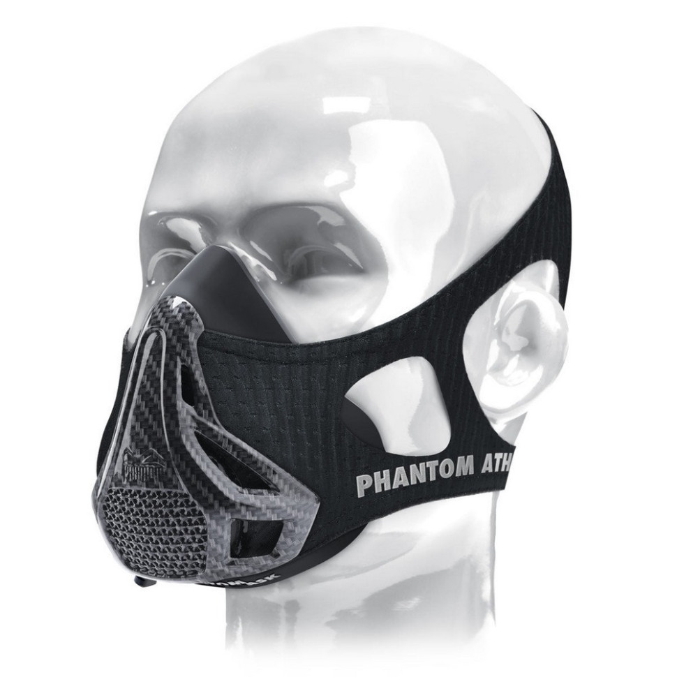 Маска для тренування дихання Training Mask Phantom PHMASK1012-S, Carbon, S