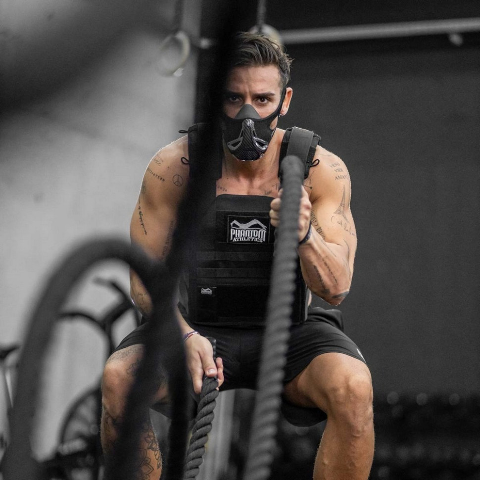 Маска для тренування дихання Training Mask Phantom PHMASK1012-S, Carbon, S