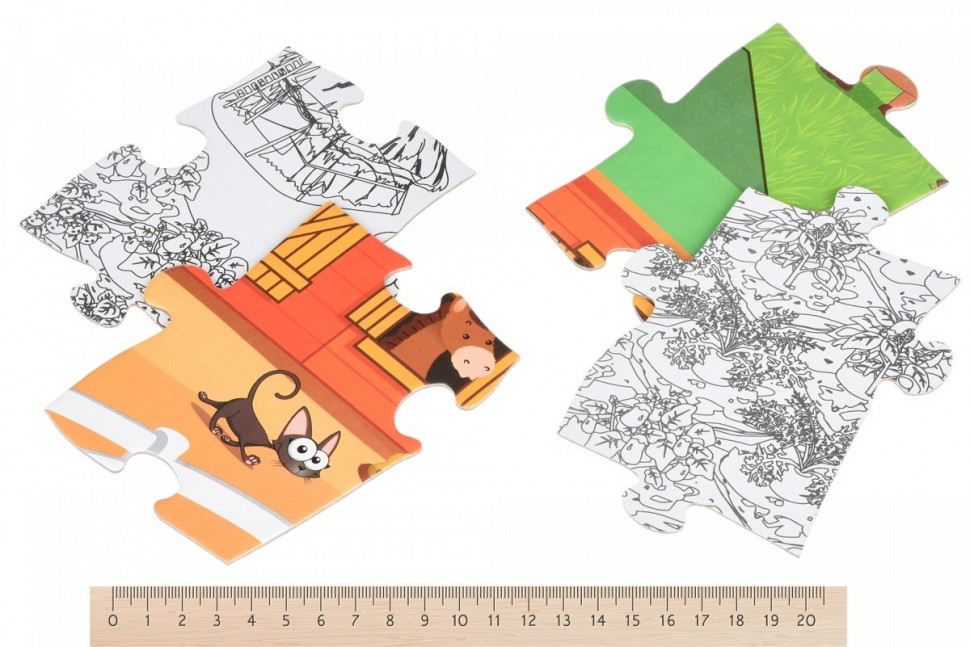 Пазл-раскраска Same Toy Ферма 2035Ut