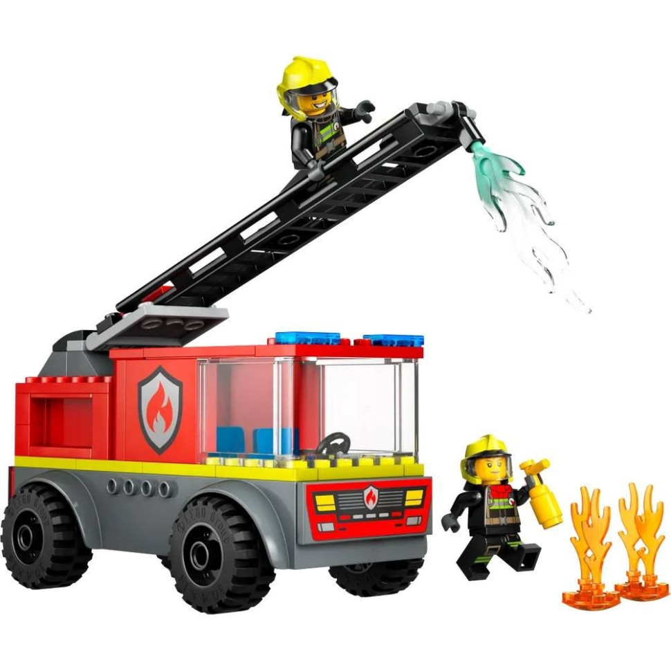 Конструктор Пожарная машина с лестницей LEGO 60463L 82 детали