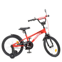Велосипед дитячий PROF1 Y18211 18 дюймів, червоний