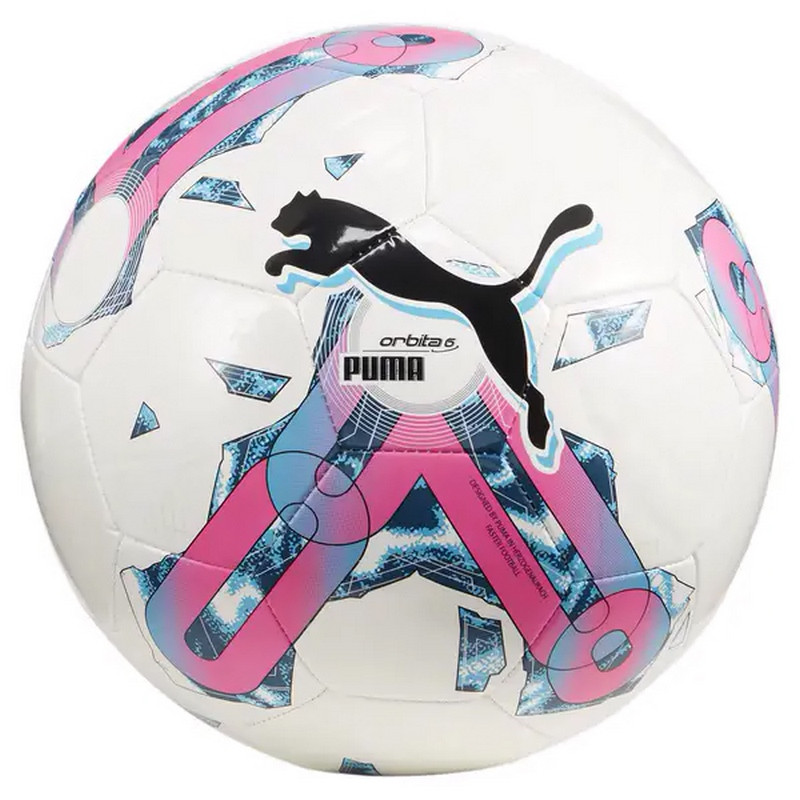 М'яч футбольний Orbita 6 MS 430 Puma 083787-10-5 білий, рожевий № 5