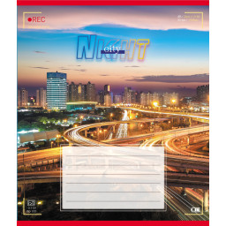 Тетрадь ученическая "Огни города" Leader 024-560145L-3 в линию, 24 листа