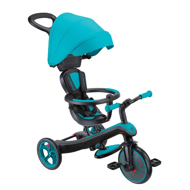 Велосипед детский EXPLORER TRIKE 4в1 DELUXE PLAY GLOBBER 634-105 бирюзовый до 20кг