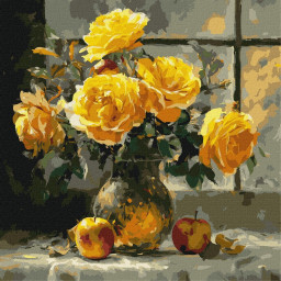 Картина по номерам "Лепестковая нежность" &copy;art_selena_ua Идейка KHO3347, 40х40 см