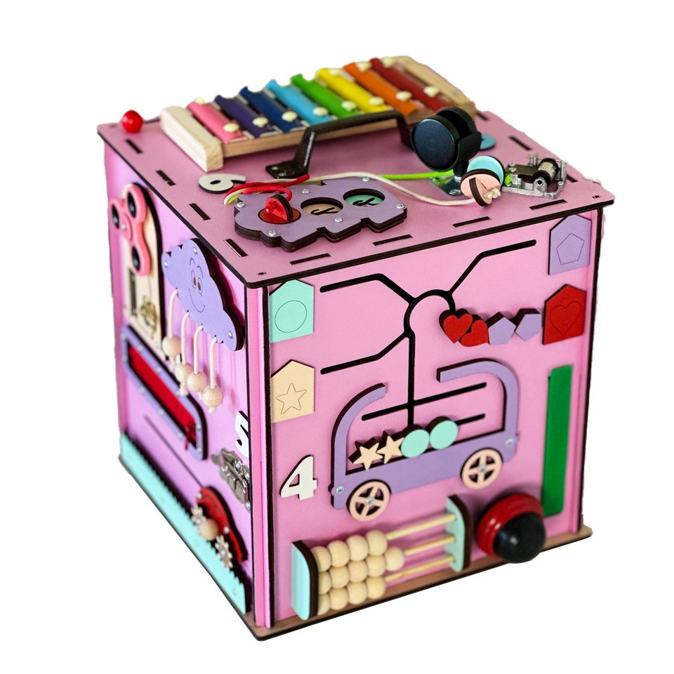 УЦЕНКА!!! Развивающая игрушка Бизикуб Temple Group TG145644630-UC 30х30х30 см