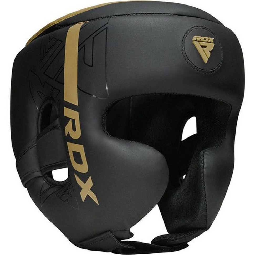 Боксерский шлем F6 KARA Matte RDX Inc Limited HGR-F6MGL-L, Golden, L (капа в комплекте)