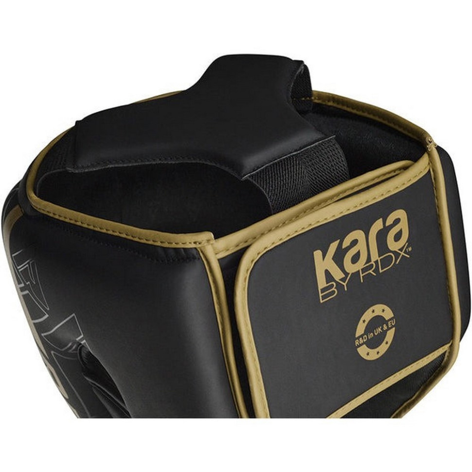 Боксерский шлем F6 KARA Matte RDX Inc Limited HGR-F6MGL-L, Golden, L (капа в комплекте)