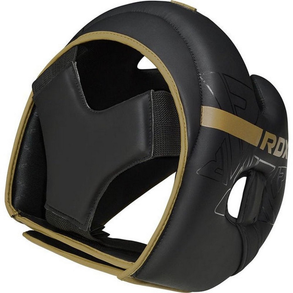 Боксерский шлем F6 KARA Matte RDX Inc Limited HGR-F6MGL-L, Golden, L (капа в комплекте)
