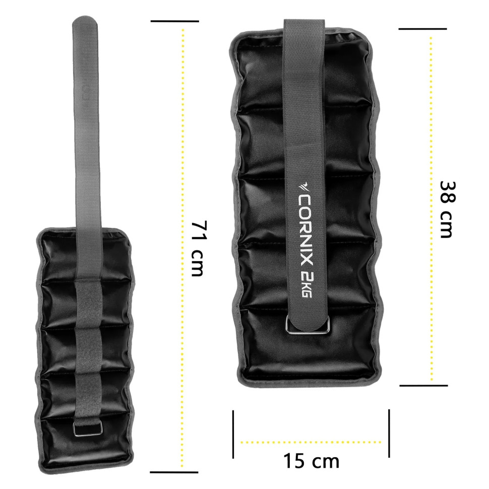 Утяжелители-манжеты для ног и рук Cornix XR-0400, 2 x 2 кг
