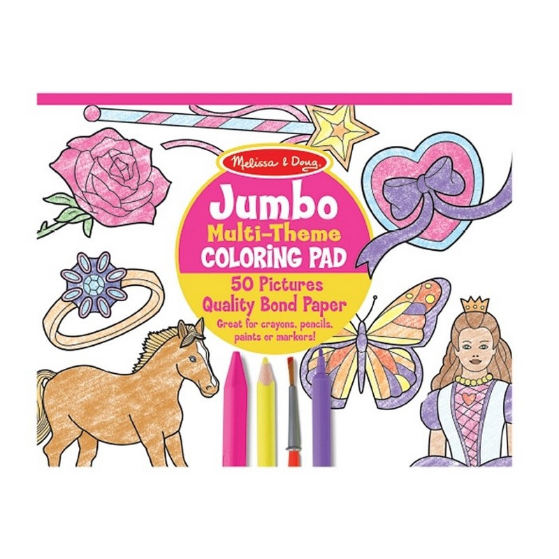 Альбом раскрасок для девочек Melissa&Doug MD14225, 50 картинок
