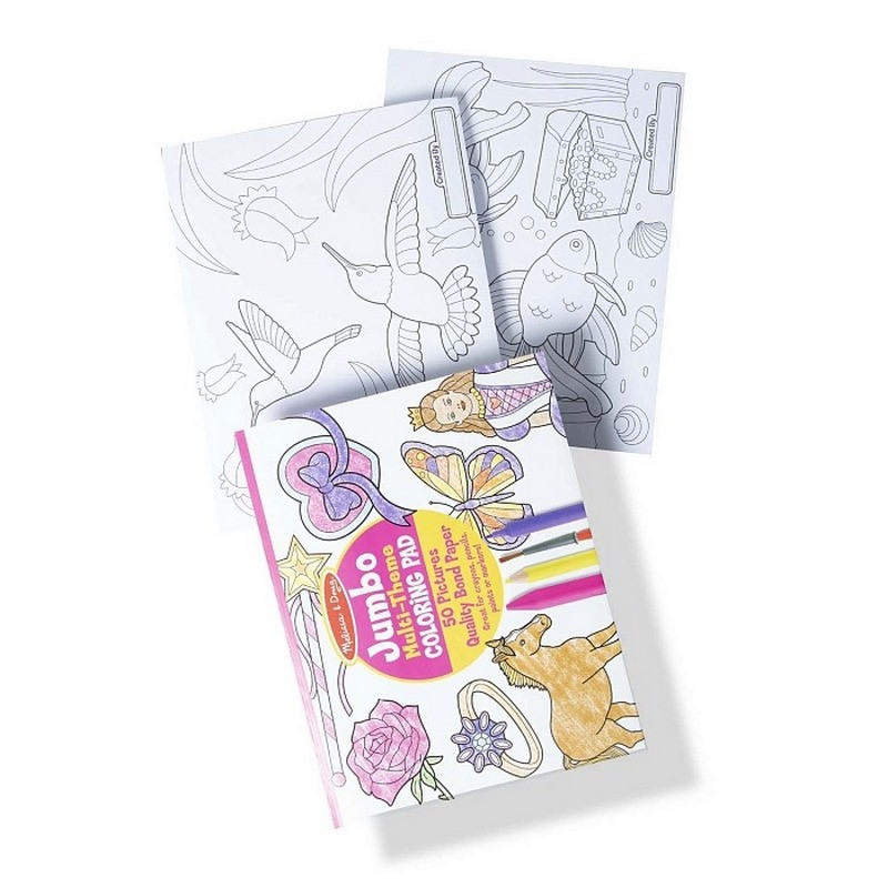 Альбом раскрасок для девочек Melissa&Doug MD14225, 50 картинок