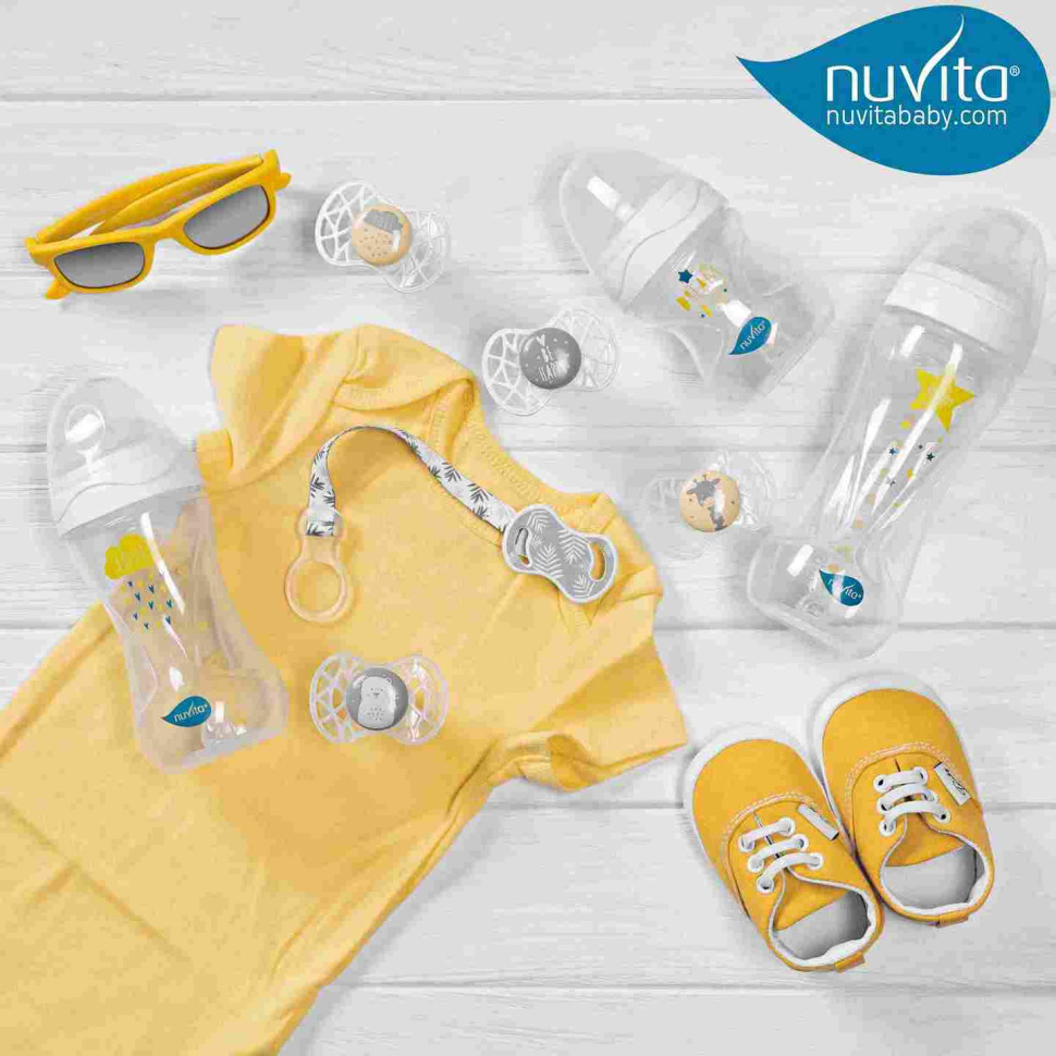 Дитяча пляшечка Nuvita 6011 Mimic Collection 150мл 0+ Антиколікова біла NV6011BIANCO