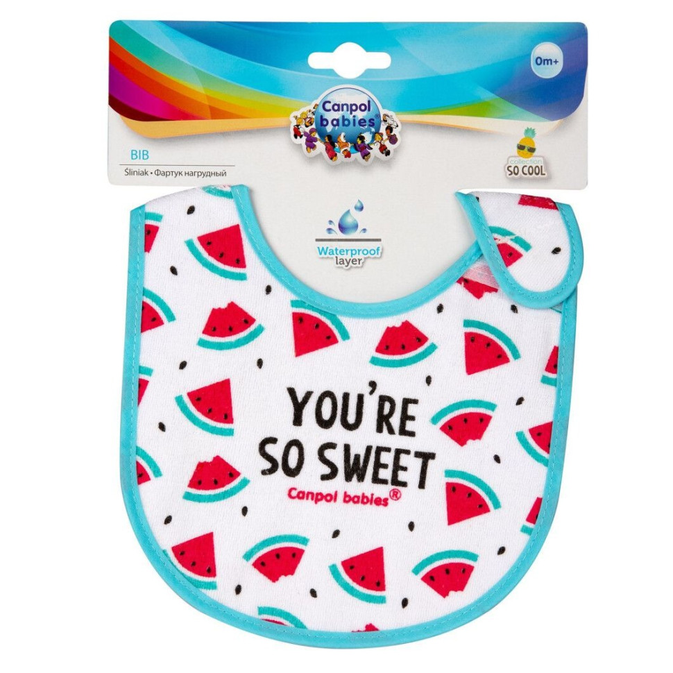 Детский слюнявчик So Cool Canpol babies 15/114_pin хлопковый