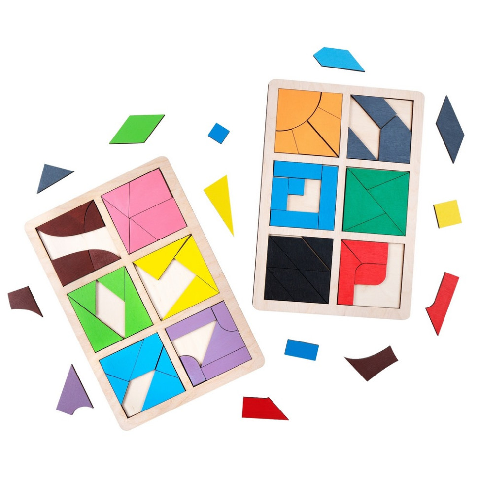 Дитячий дерев'яний Танграм 