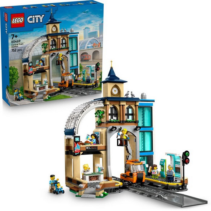 Конструктор City Центральный железнодорожный вокзал LEGO 60469, 752 детали