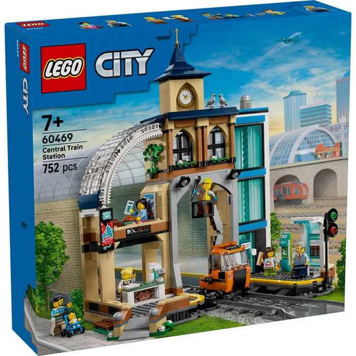 Конструктор City Центральный железнодорожный вокзал LEGO 60469, 752 детали