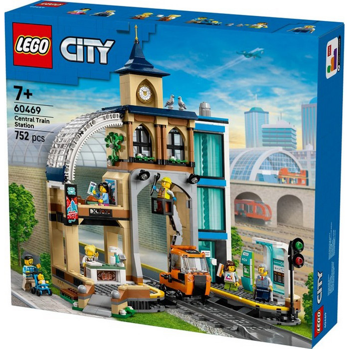 Конструктор City Центральный железнодорожный вокзал LEGO 60469, 752 детали