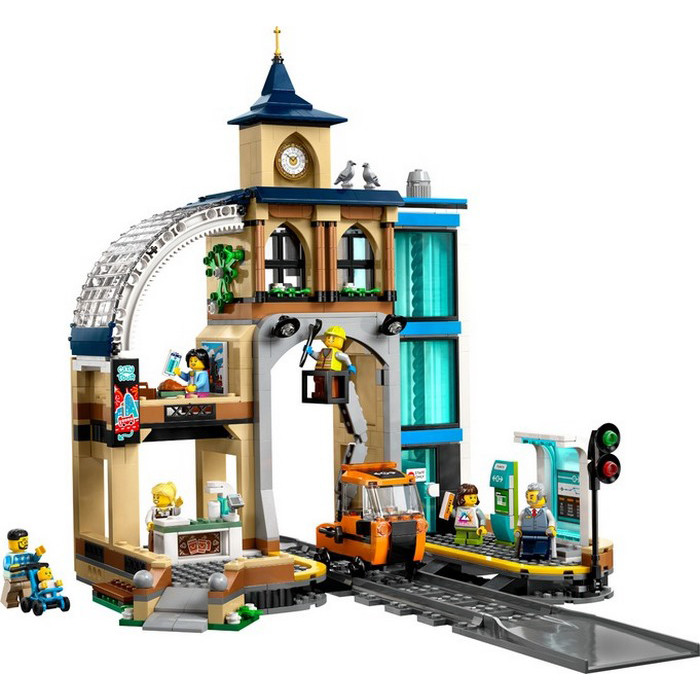Конструктор City Центральный железнодорожный вокзал LEGO 60469, 752 детали