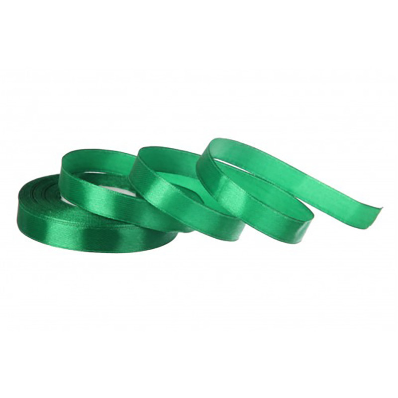 Атласна стрічка для рукоділля Bambi АБ-119, 0.6 см x 23 м, Смарагдовий