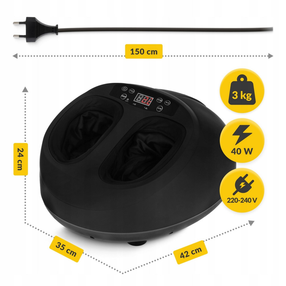 Массажер для стоп многофункциональный Premium 4FIZJO P-5905973403498 с подогревом