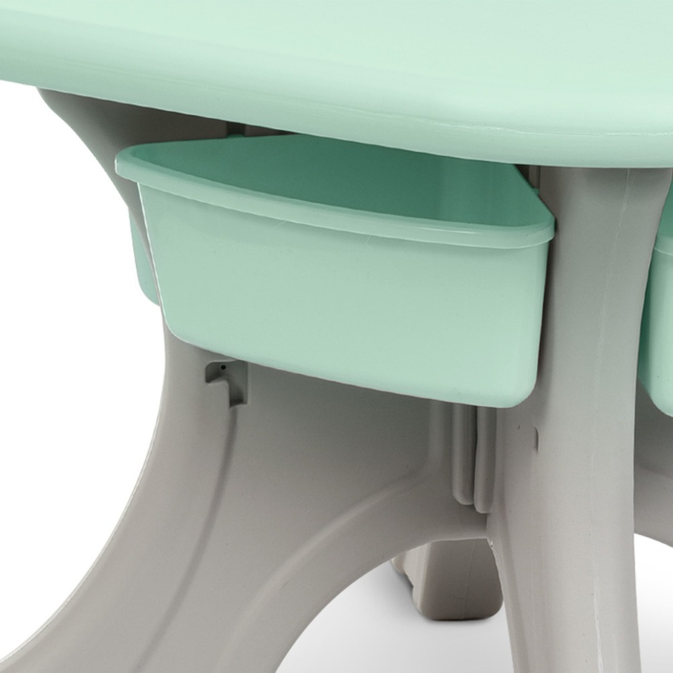 Дитячий столик з двома стільцями Bambi NEW TABLE-5 бежево-м'ятний