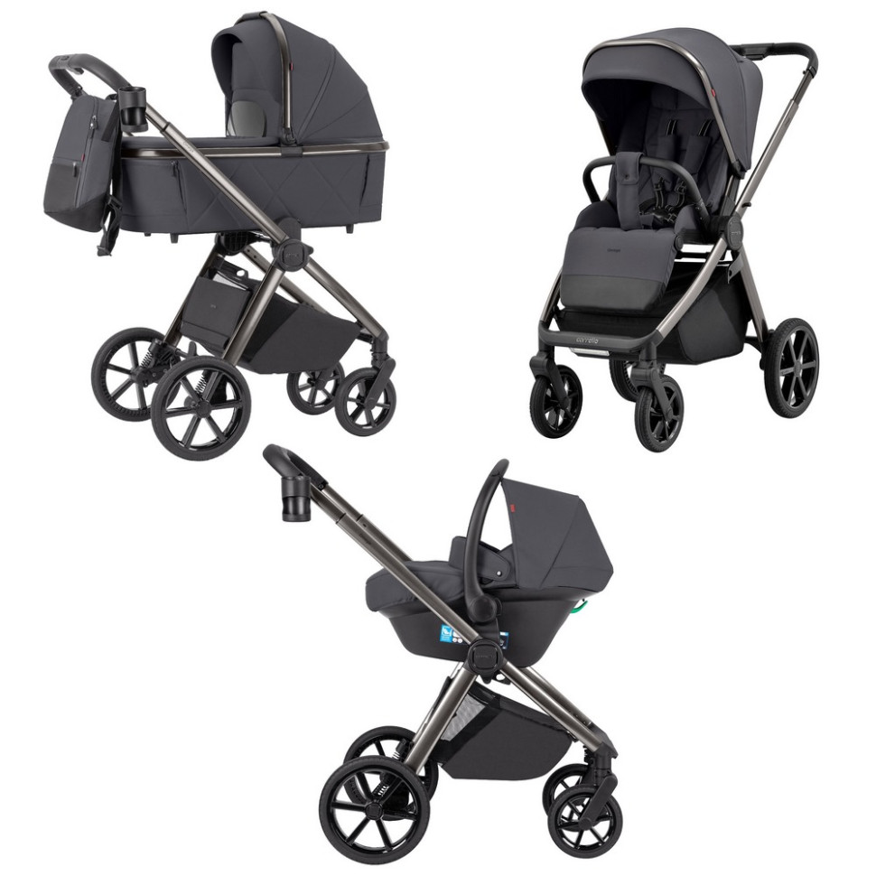 Коляска универсальная 3 в 1 Omega CARRELLO CRL-6535/1 Excellent Grey