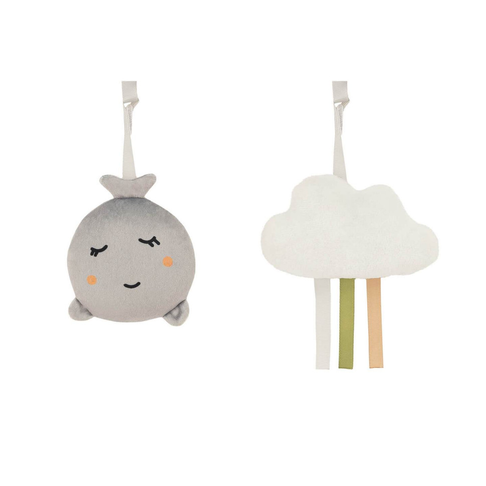 Детский шезлонг-качеля LAPIS MoMi BULE00045 light gray, до 12 кг