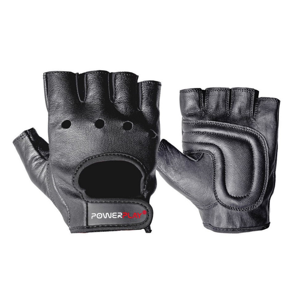 Рукавички для фітнесу PowerPlay PP_1572_S_Black, Чорні, S