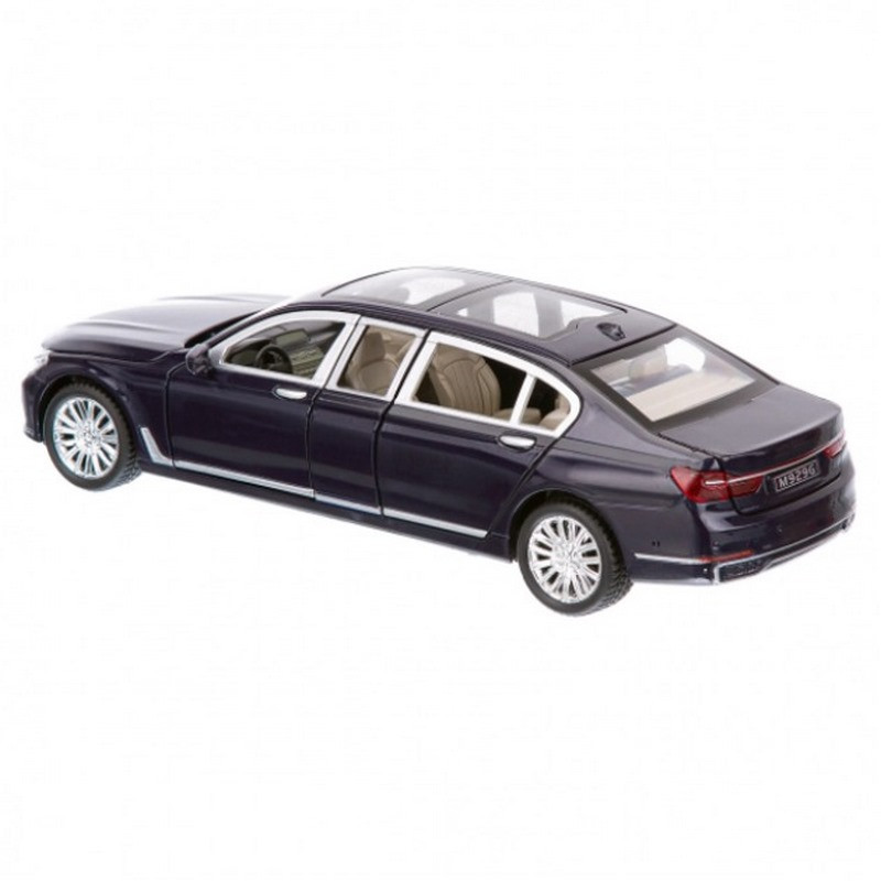 Автомодель автомобиля BMW 760 АВТОПРОМ 7695(Black) свет, звук, открываются двери
