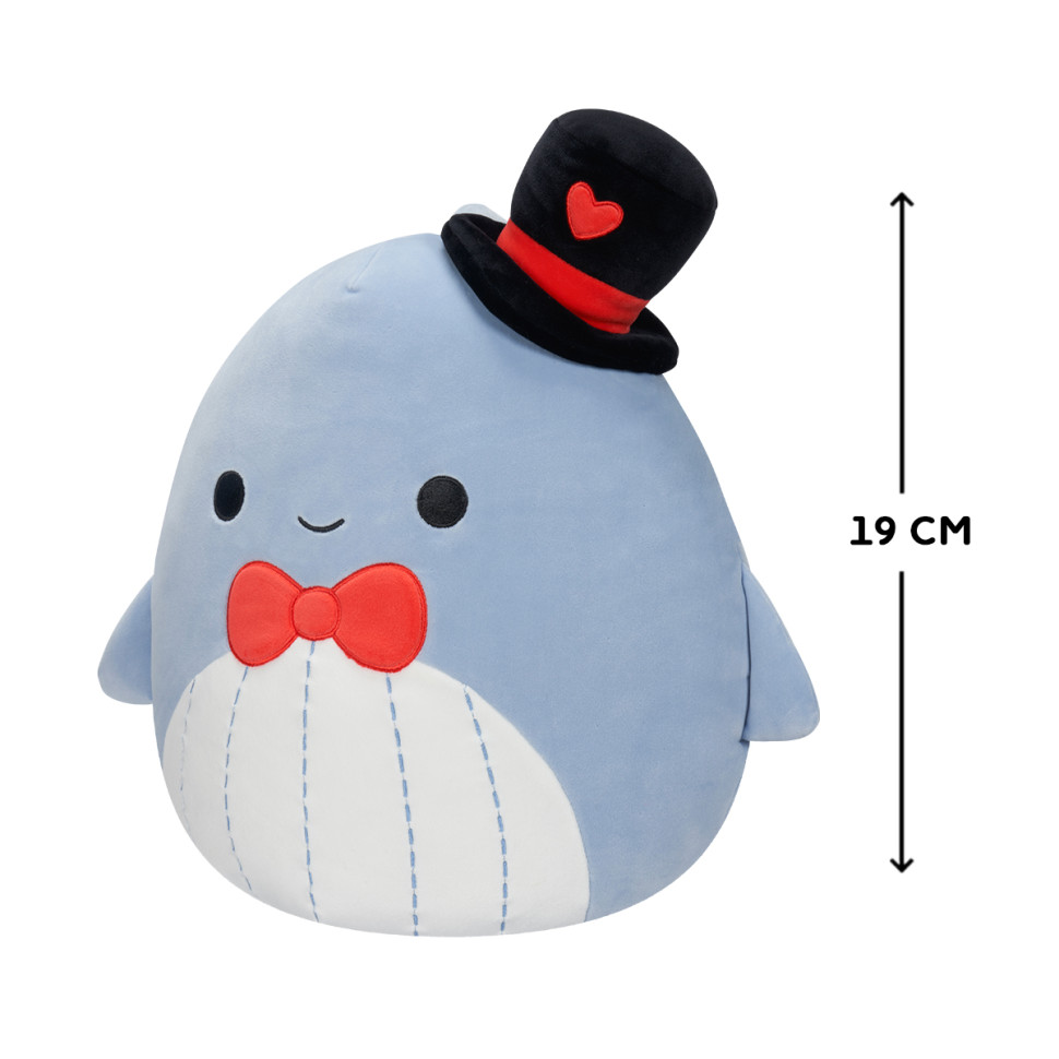 Мягкая игрушка Синий кит Самир Squishmallows SQVA00838, 19 см